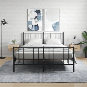 VidaXL Κομοδίνα Επιτοίχια 2 τεμ. Sonoma Δρυς 35 x 35 x 20 εκ.