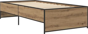 vidaXL Σκελετός Κρεβατιού Artisan Δρυς 80 x 200 cm Επεξεργασμένο Ξύλο