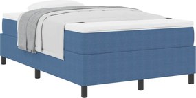 vidaXL Κρεβάτι με ελατήρια Μπλε και άσπρο 120 x 190 cm