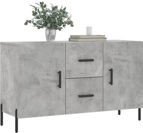 vidaXL Ντουλάπι Γκρι Σκυροδέματος 100 x 36 x 60 εκ. Επεξεργασμένο Ξύλο
