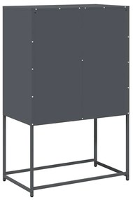 Highboard Ανθρακί 68x39x107 cm Χάλυβας - Ανθρακί
