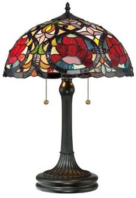 Επιτραπέζιο Φωτιστικό 2xE27 Μπρονζέ Tiffany Larissa QZ-LARISSA-TL Elstead Lighting QZ-LARISSA-TL Μπρονζέ
