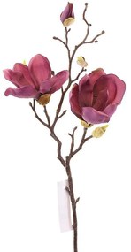 Τεχνητό Κλωνάρι Μανόλια 1380-7 50cm Dark Purple Supergreens Polyethylene