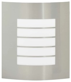 vidaXL Εξωτερικά Φωτιστικά Τοίχου 2 pcs Ασημί 23.5 x 10.5 x 26 εκ