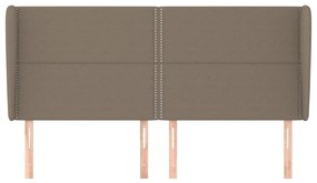 Κεφαλάρι με Πτερύγια Taupe 203x23x118/128 εκ. Υφασμάτινο 3117842