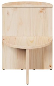 vidaXL Τραπεζάκι Πλευράς Φυσικό 50 x 40 x 50 εκ Μασίφ ξύλο πεύκου