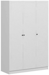 Ντουλάπα Τρίφυλλη Kale 506MNR2291 135x52x210cm White Τρίφυλλη
