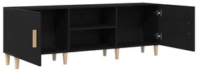 vidaXL Καναπές τηλεόρασης Μαύρη δρυς 150 x 30 x 50 cm