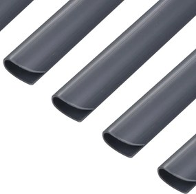 vidaXL Σύνδεσμοι Στερέωσης Ρολού Περίφραξης 100 τεμ. Ανθρακί από PVC