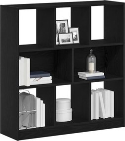vidaXL Ντουλάπι βιβλίων Μαύρη βελανιδιά 97,5x29,5x100 cm