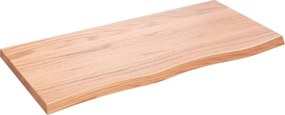 vidaXL Πάγκος Μπάνιου Αν. Καφέ 100x50x(2-4) εκ. Επεξεργ. Μασίφ Ξύλο