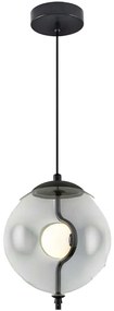 Φωτιστικό Οροφής 701CHD1644 Φ24x120cm 1xG4 10W Clear-Black Opviq