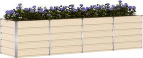 vidaXL Γλάστρα Ελεφαντόδοντο 320 x 80 x 75 εκ. Ατσάλι