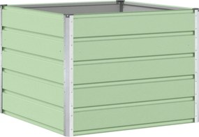 vidaXL Γλάστρα Παστέλ Πράσινο 100 x 100 x 75 εκ Ατσάλι