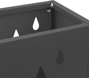 vidaXL Βάση ομπρέλας βροχής Μαύρο 28 x 12 x 41 εκ Ατσάλι