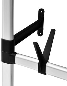 vidaXL Βάση Αποθήκευσης Παπουτσιών Τηλεσκοπική με Ράγες Αλουμινίου