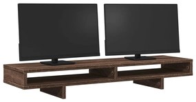 vidaXL Βάση Οθόνης Καφέ Δρυς 100x27x15 εκ. από Επεξ. Ξύλο