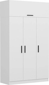 Τριφυλλη Ντουλαπα Λευκο KALEO 235 52x45x210