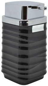 Δοχείο Κρεμοσάπουνου Luna 830046 7x7x14,5cm Black-Silver Ankor Plastic