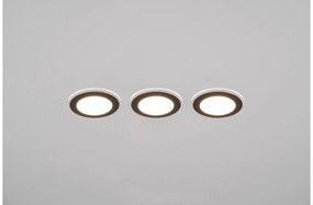 Σετ Σποτ Φωτιστικά Χωνευτά 3xLED 4W IP20 Argus 653610332 Trio Lighting-653610332-Μαύρο 653610332