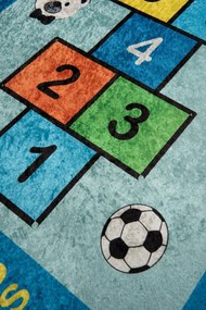 Carpet (100 x 160) Seksek - Blue Multicolor