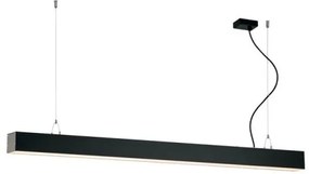 Γραμμικό Κρεμαστό Direct+Indirect L1420 3000K Μαύρο Dim. Station Ultra 3911-10142-3-B-D5 Viokef-3911-10142-3-B-D5-Μαύρο 3911-10142-3-B-D5