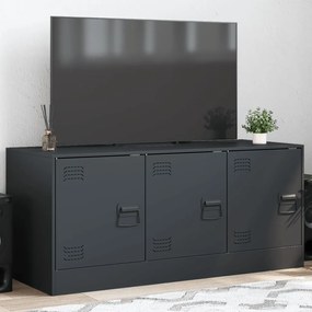 vidaXL Έπιπλο Τηλεόρασης Ανθρακί 99x39x44 εκ. από Χάλυβα