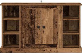 vidaXL Πλαϊνό γραφείο Παλιό Ξύλο 100 x 35,5 x 60 εκ.