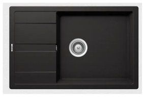 Schock Cristalite Manhattan 30180 Nero Ένθετος Νεροχύτης 78x50cm