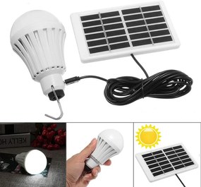Φορητή Ηλιακή LED Λάμπα 5W με USB