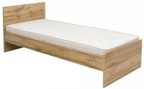 Κρεβάτι Boston AL104, Μονόκλινο, Ανοιχτό καφέ, 90x200, Πλαστικοποιημένη μοριοσανίδα, 95x205x81cm, 30 kg | Epipla1.gr