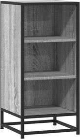 vidaXL Ραφιέρα Γκρι Sonoma 35,5x35x76 εκ. Επεξ. Ξύλο + Μέταλλο