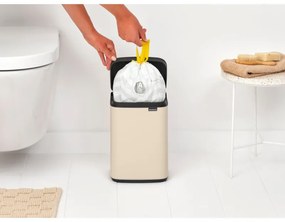 Κάδος Brabantia Bo Small 1008865, 4 L, Ομαλό και αθόρυβο άνοιγμα, Αντιολισθητική βάση, Μπεζ