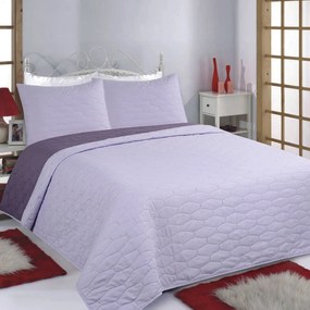 Κουβερλί Υπέρδιπλο (Σετ 220x240) 2 Όψεων Silk Fashion Ruby Lila-Purple