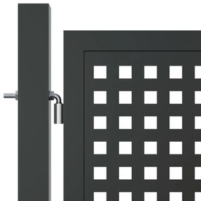 vidaXL Πόρτα Κήπου Ανθρακί 300x150 εκ. Ατσάλι