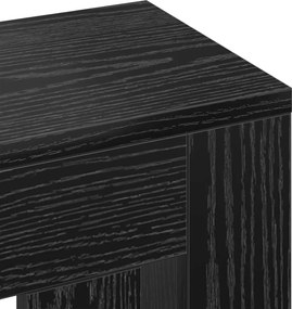 vidaXL Καπάκι Καλοριφέρ Μαύρη Δρυς 175 x 20 x 82 cm Επεξεργασμένο Ξύλο