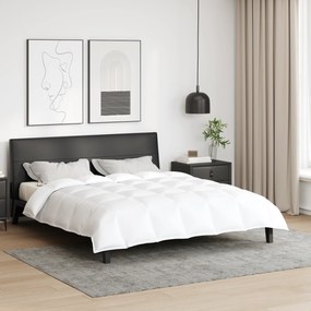 vidaXL Κουβέρτες & Πάπλωμα Λευκό 240 x 200 εκ. Πούπουλο