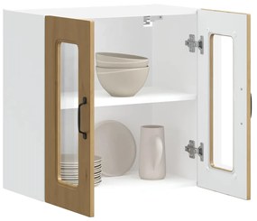 vidaXL Ντουλάπι κουζίνας με γυάλινη πόρτα "Kalmar" Artisan Oak