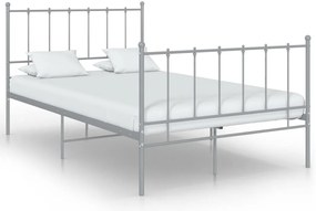 vidaXL Πλαίσιο Κρεβατιού Γκρι 120 x 200 εκ. Μεταλλικό