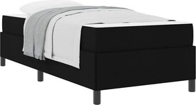 vidaXL Κρεβάτι με ελατήρια Μαύρο 80 x 200 cm ύφασμα