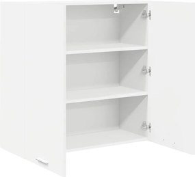 vidaXL Κρεμαστό ντουλάπι Λευκό 80 x 31 x 80 εκ. Επεξεργασμένο Ξύλο