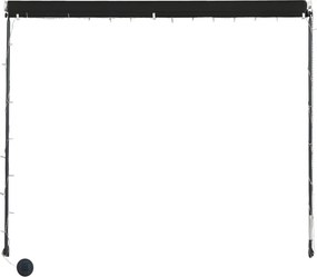 vidaXL Τέντα Συρόμενη με LED Ανθρακί 250 x 150 εκ.