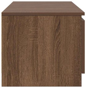 vidaXL Έπιπλο Τηλεόρασης Καφέ Δρυς 140x40x35,5 εκ. από Επεξεργ. Ξύλο