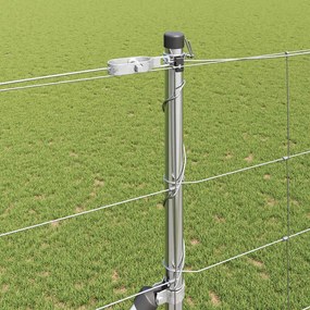vidaXL Συρματόπλεγμα με ακίδες 50 x 1,5 m Ασημί Δίχτυ