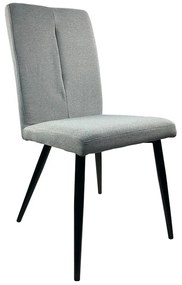 Καρέκλα Τραπεζαρίας ArteLibre FANDANGO Γκρι/Μαύρο Ύφασμα/Μέταλλο 43x56x97cm