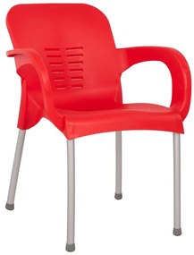Καρέκλα Κήπου ArteLibre Eco Κόκκινο Ανακυκλωμένο PP 60x50x80cm-14720018