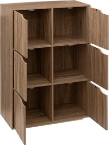 Ντουλάπι Δαπέδου 6 Θέσεων (67.5x32x100.5) F-V Door Nat 181273