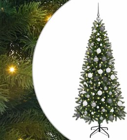 vidaXL Τεχνητό Χριστουγεννιάτικο Δέντρο Πράσινο 180 cm ΠΕ και PVC