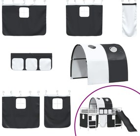 vidaXL Λευκό και Μαύρο 99,5 x 200 εκ.