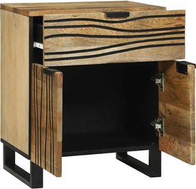 vidaXL Κομοδίνο Φυσικό 50 x 33 x 60 εκ Επεξεργασμένο Ξύλο